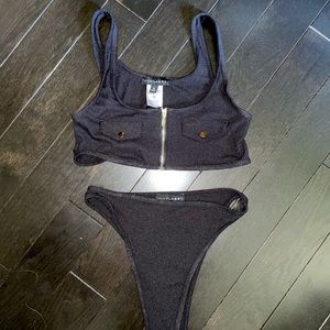 JLux label black bikini set